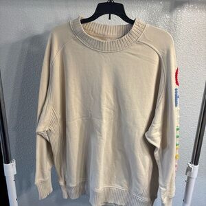 Aerie Cream Knit Top